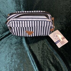 Ashcroft & Abbey Striped Toiletry Bag NWT